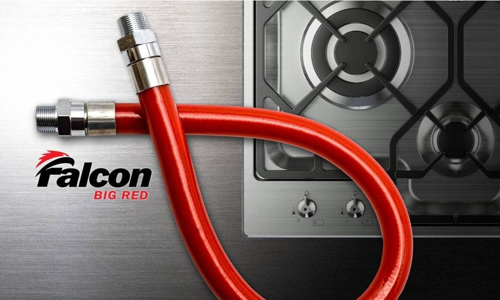 Falcon BIG RED Stainless-Steel Hose for Movable Gas Appliances