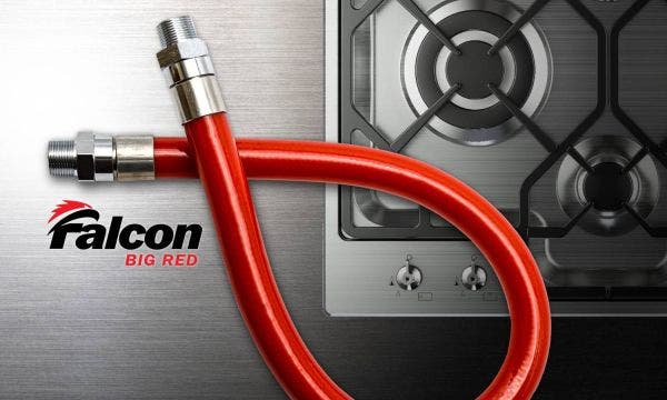 Falcon BIG RED Stainless-Steel Hose for Movable Gas Appliances