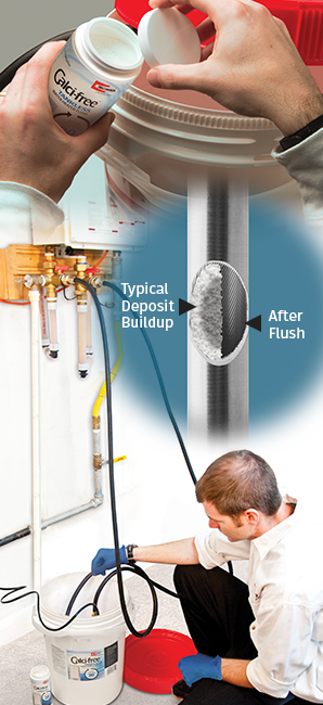 Flushing a Water Heater with Calci-Flush